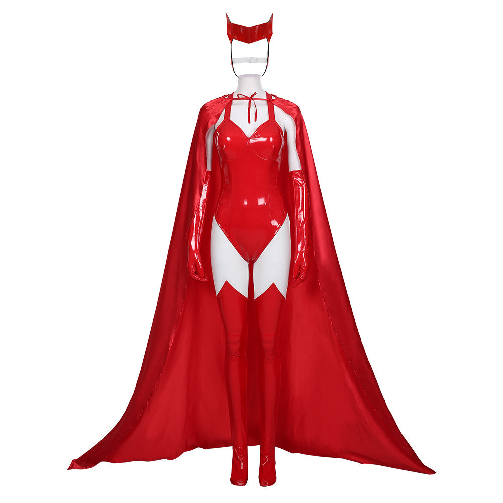 TV Series Wanda Vision 2020 Sexy Scarlet Witch Wanda Maximoff Women Outfit Halloween Carnival Costume Cosplay Costume