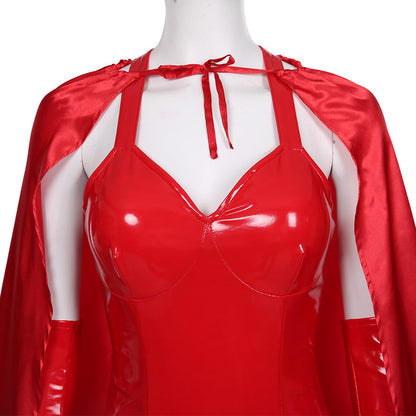 TV Series Wanda Vision 2020 Sexy Scarlet Witch Wanda Maximoff Women Outfit Halloween Carnival Costume Cosplay Costume