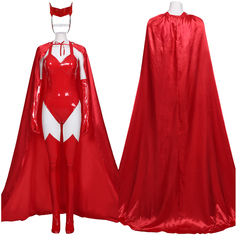 TV Series Wanda Vision 2020 Sexy Scarlet Witch Wanda Maximoff Women Outfit Halloween Carnival Costume Cosplay Costume