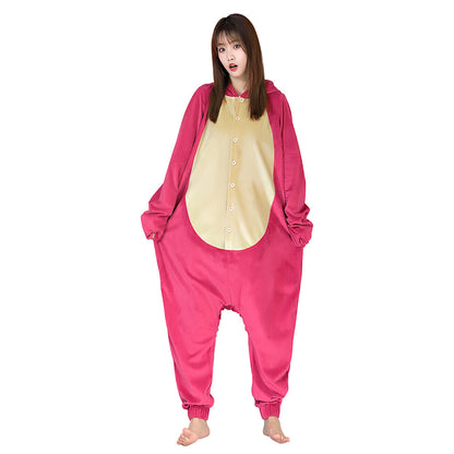 Film Toy Story 3 Lotso Erdbeerbär Cosplay Onesies Pyjama Männer Frauen Nachtwäsche Pyjamas Weihnachten Halloween Kostüm