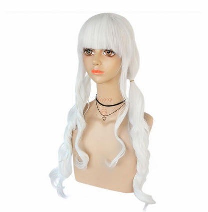 Danganronpa V3: Killing Harmony Angie Yonaga White Cosplay Wig