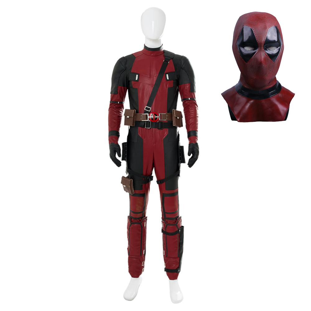 Movie Deadpool 2 Deadpool Suit Oufit Halloween Costume For Males Females Halloween