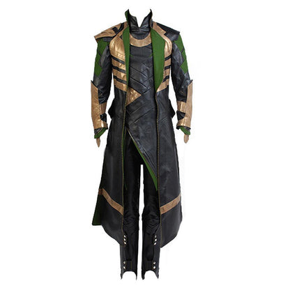 Movie Thor:The Dark World Loki Black Set Cosplay Costume Halloween Carnival Suit