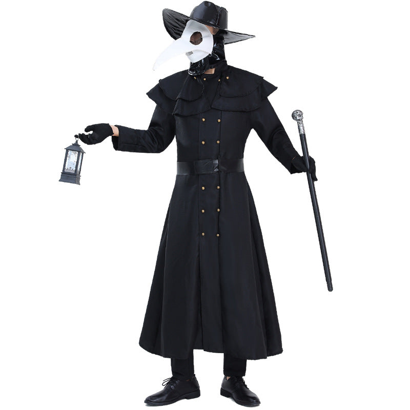 Medieval Retro Plague Doctor Costume Beak Crow Long Mouth Mask Clothing