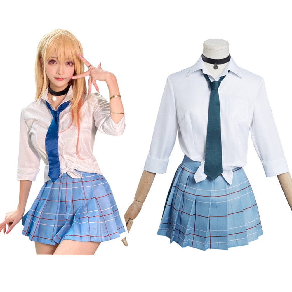 Anime Marin Kitagawa Cosplay Costume School Uniform Skirt Outfits Halloween Carnival Suit