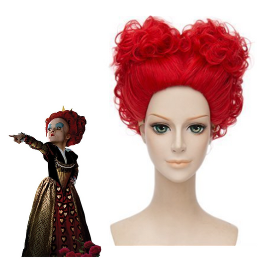 Movie Alice in Wonderland The Red Queen Cosplay Wig