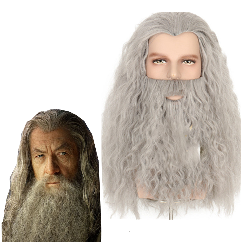 Movie The Lord of the Rings The Hobbit Gandalf Cosplay Wig