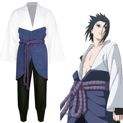 Anime Naruto Uchiha Sasuke Cosplay Suit for Halloween Party