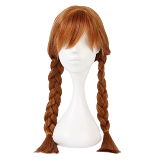 Movie Frozen Anna Princess Brown Cosplay Wig