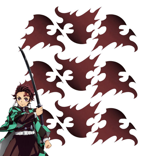 Demon Slayer: Kimetsu No Yaiba Kamado Tanjirou Three Tattoo Stickers Cosplay Accessory Prop