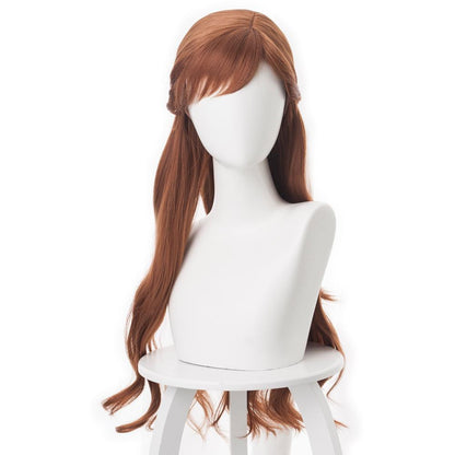 Movie Frozen 2 Princess Anna Brown Cosplay Wigs