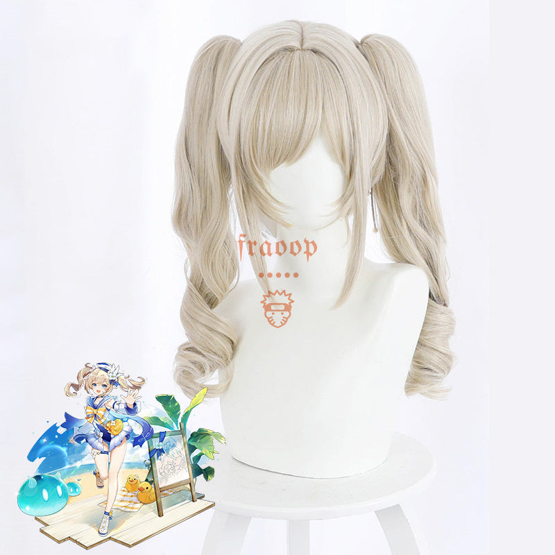 Genshin Impact Barbara Golden Cosplay Wig