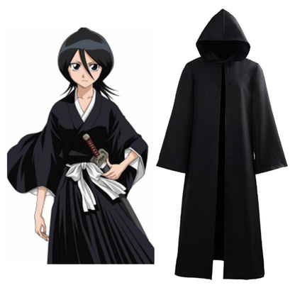 Anime Black Cape Cosplay Costume Halloween Carnival Suit