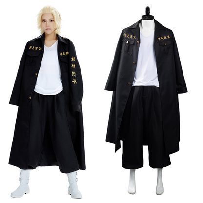 Anime Manjirou Sano Black Set Cosplay Costume Outfits Halloween Carnival Suit