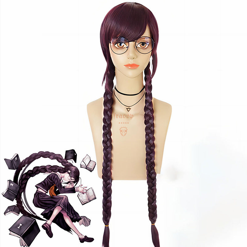 Danganronpa Touko Fukawa Black Braid Cosplay Wigs