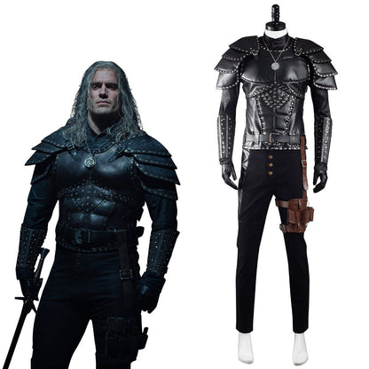 TV Series The Witcher Geralt of Rivia Cosplay Costume Outfits Halloween Carnival Suit