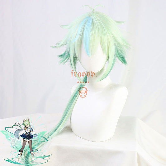 Genshin Impact Sucrose Green Cosplay Wig