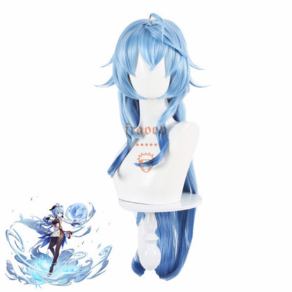 Genshin Impact Ganyu Blue Cosplay Wig