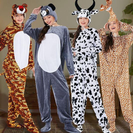 One-Piece Animal Group Jumpsuit Halloween Party Costumes