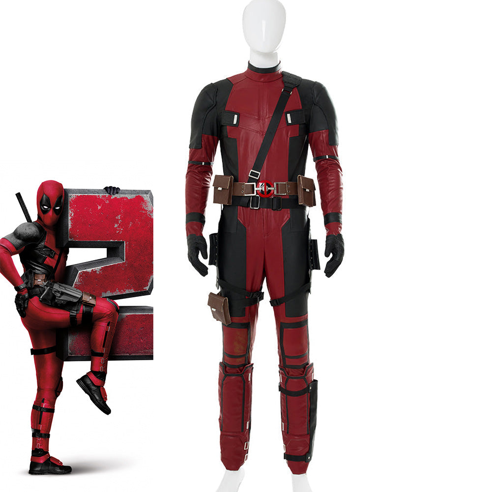 Movie Deadpool 2 Deadpool Suit Oufit Halloween Costume For Males Females Halloween