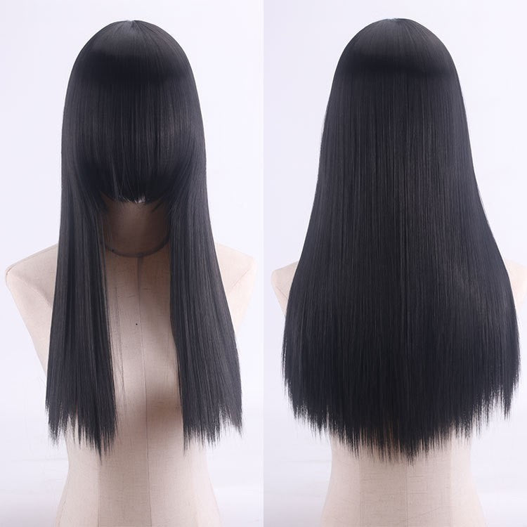 ZF - 26" Long Black Wig