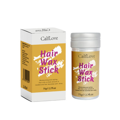 Haarwachs-Stick, Styling-Wachs für glatte Perücken, Slick-Stick für Haare, nicht fettender Styling-Haarpomade-Stick für abstehendes, krauses Haar, 2,7 oz