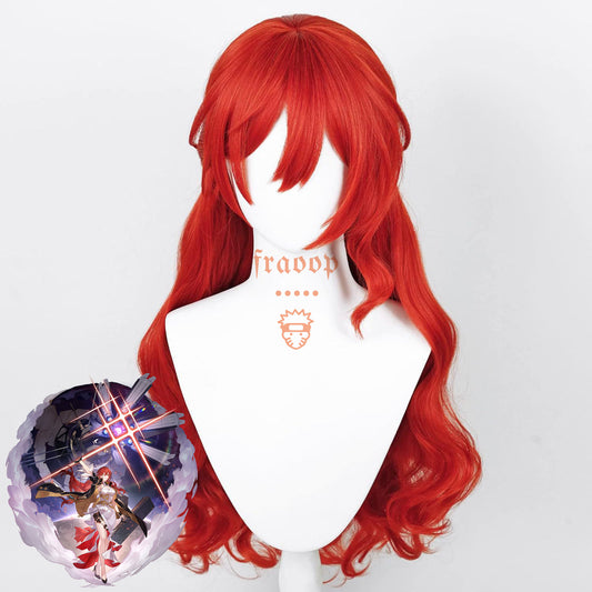 Honkai: Star Rail Himeko Red Cosplay Wig