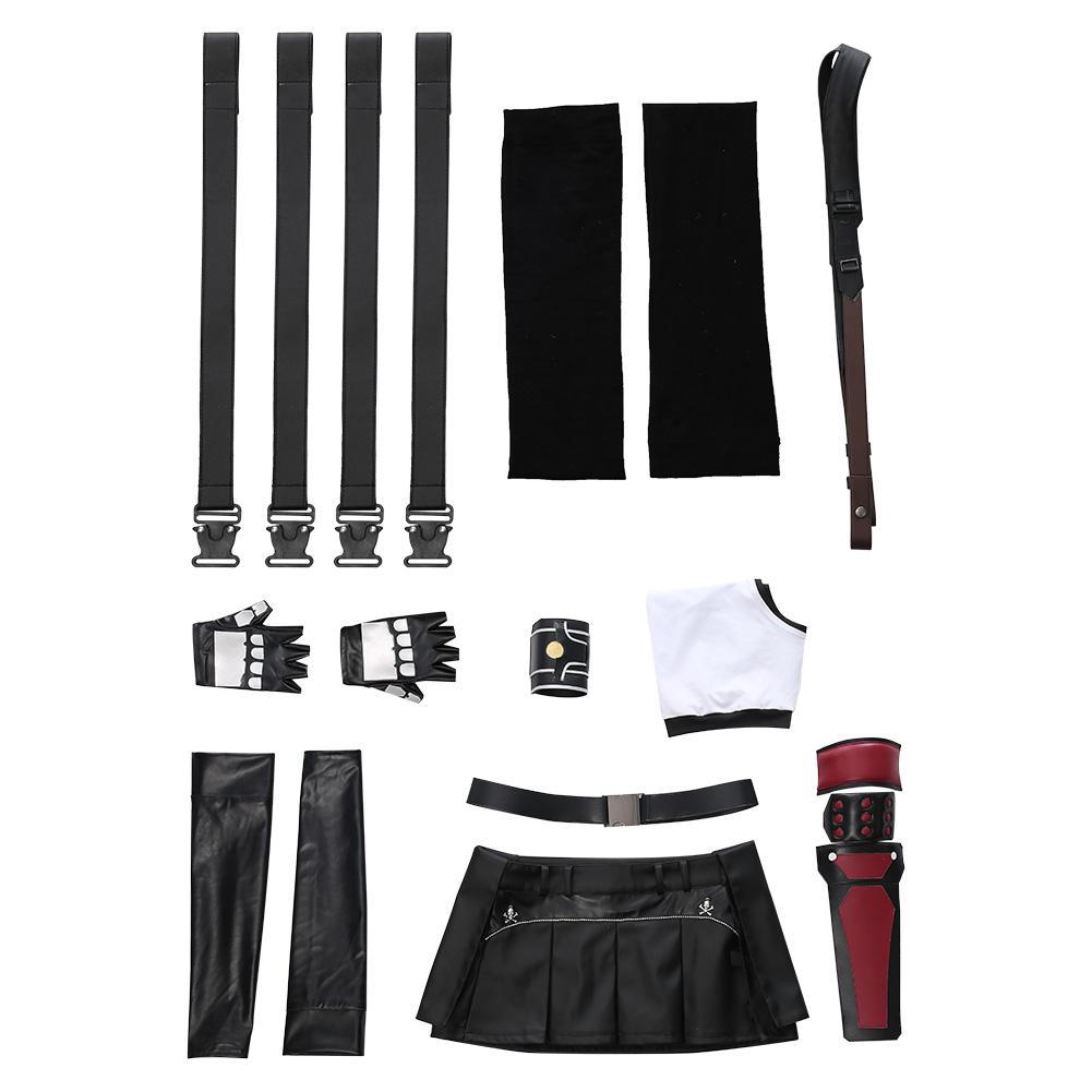 Game Final Fantasy VII Remake Tifa Lockhart Cosplay Costume Halloween Carnival Suit