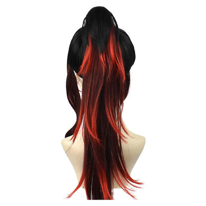 Anime Demon Slayer Tsugikuni Yoriichi/ Kokushibo Tsugikuni Michikatsu Cosplay Wig