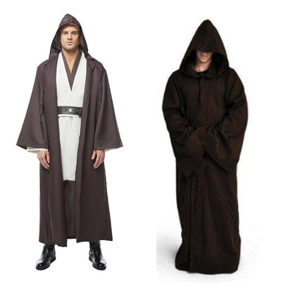 Movie Star Wars Brown Cloak Version Outfits Cosplay Costume Halloween Carnival Suit