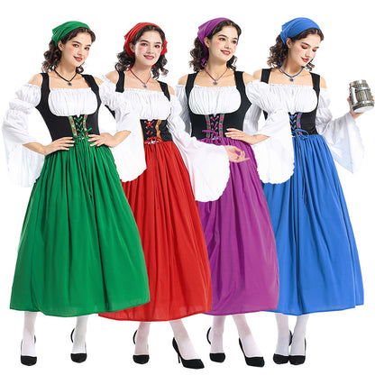 Medieval Farm Maid Munich Beer Festival Dress