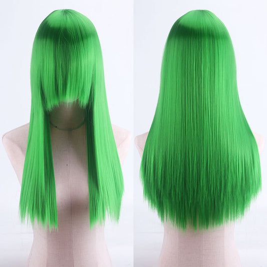 ZF - 26" Long Green Wig