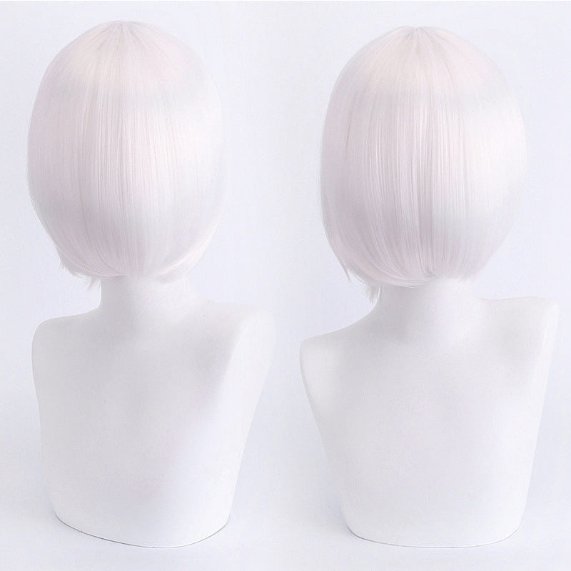 BOBO - 10" Short White Wig