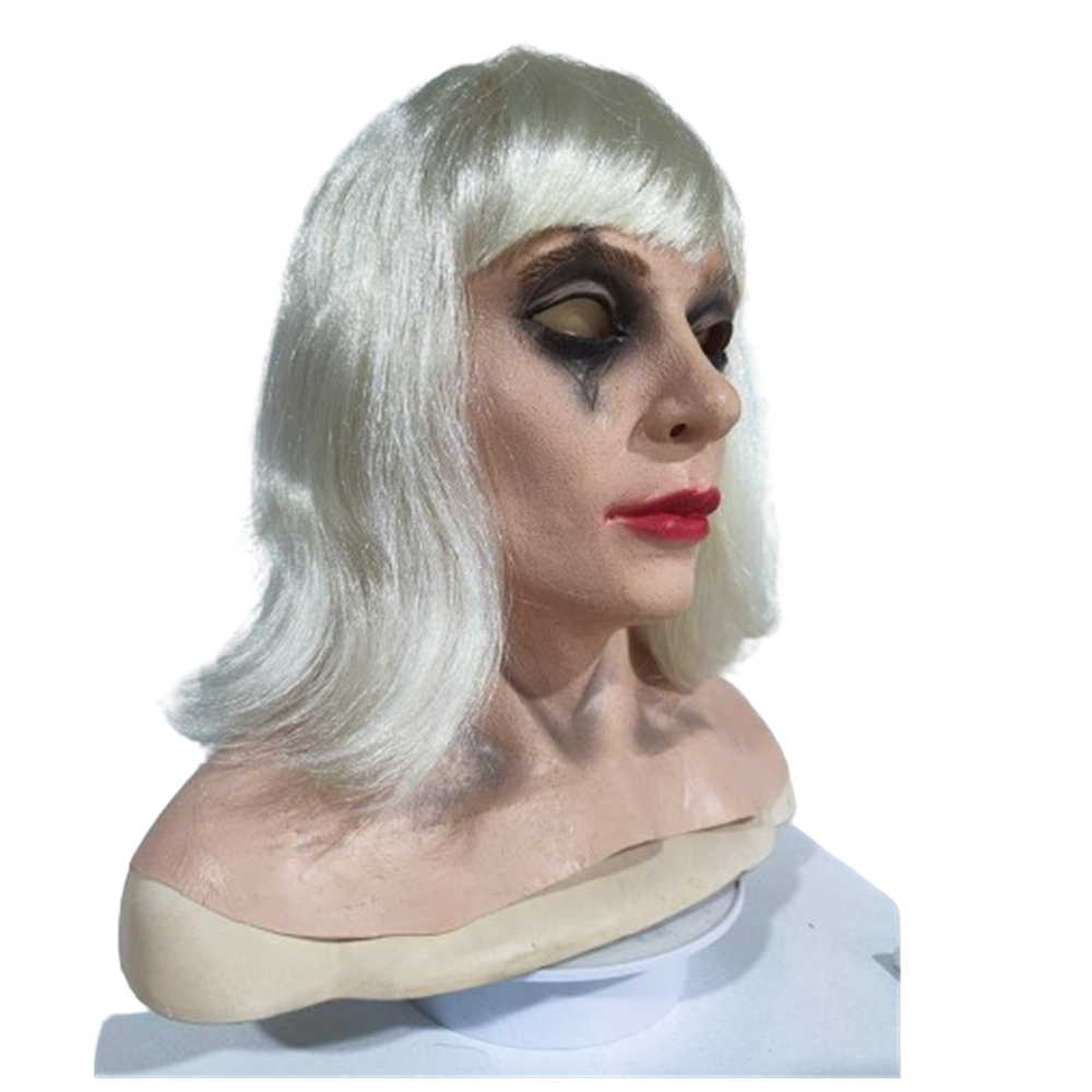 Movie Joker 2 (2024) Harley Quinn Cosplay Mask Wig