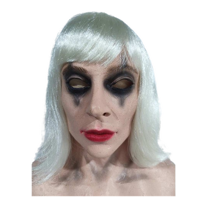 Movie Joker 2 (2024) Harley Quinn Cosplay Mask Wig