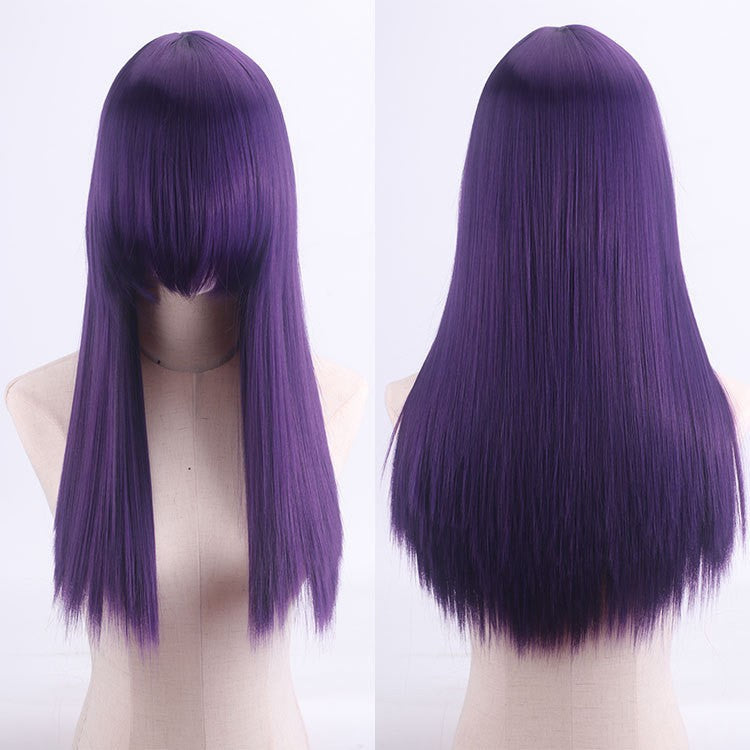 ZF - 26" Long Purple Wig