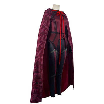 Movie Doctor Strange Wanda Vision Scarlet Witch Cosplay Costume Outfits Halloween Carnival Suit