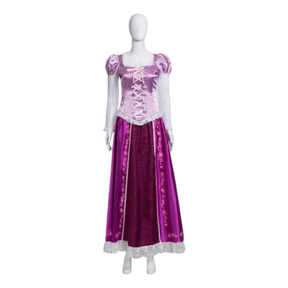 Tangled Rapunzel Cosplay Costume  Dress Outfits Halloween Carnival Suit