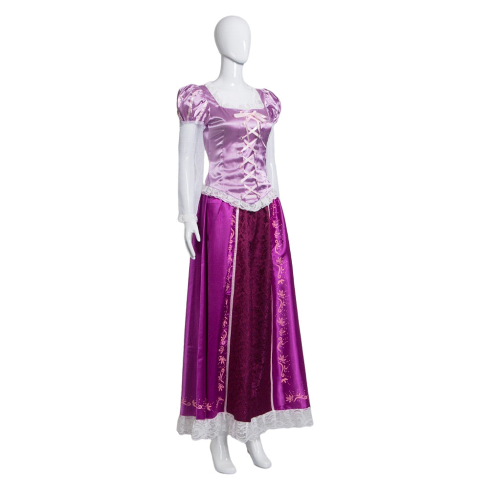 Tangled Rapunzel Cosplay Costume  Dress Outfits Halloween Carnival Suit