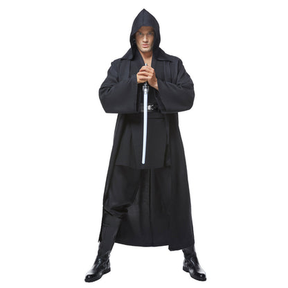 Movie Star Wars Anakin Skywalker Cosplay Costume Only Black Cloak Outfits Halloween Carnival Suit