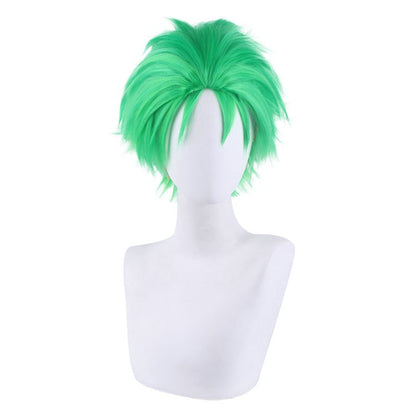 Anime One Piece Kimono Roronoa Zoro Cosplay Wig