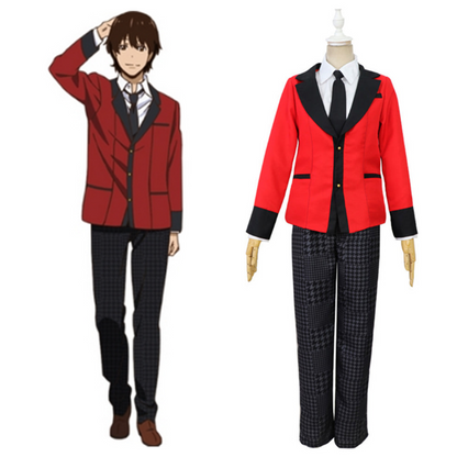 Anime Kakegurui Ryouta Suzui Men School Uniform Outfit Halloween Carnival Suit Cosplay Costume