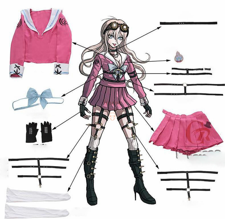 Danganronpa Dangan Ronpa V3: Killing Harmony Miu Iruma Cosplay-Kostüm