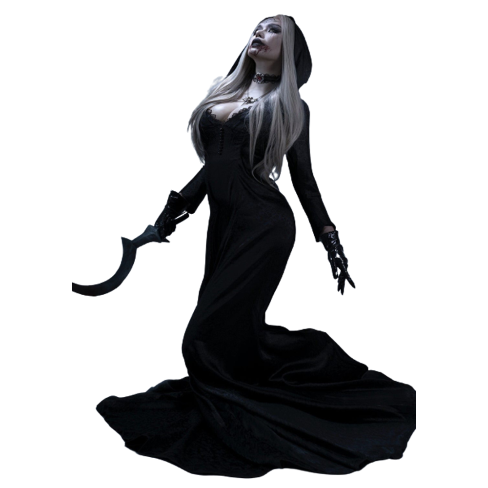 Game Resident Evil Village Vampire Lady Dress Outfit Lady Dimitrescu's Daughter Halloween Carnival Suit Cosplay Costume