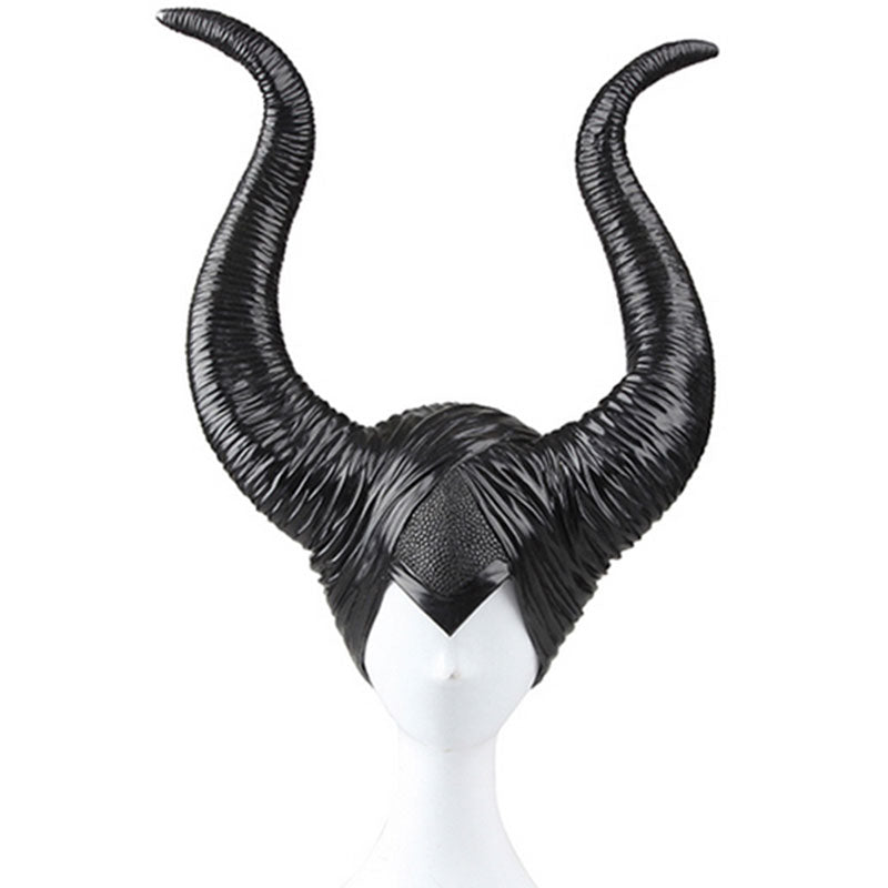 Disney Maleficent Movie Black Witch Angelina Jolie Headwear Cosplay Accessory Prop