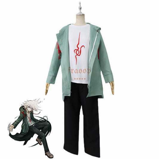 Super Danganronpa2 Dangan Ronpa Komaeda Nagito Cosplay Costume