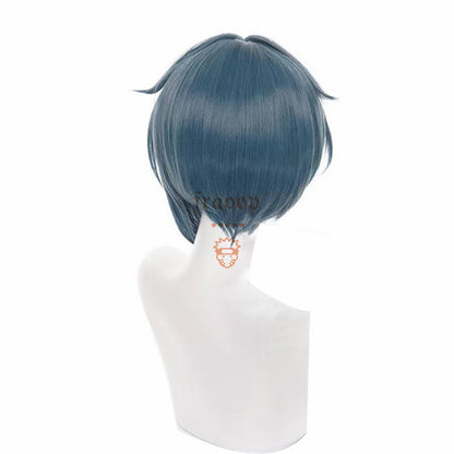 Genshin Impact Xingqiu Blue Cosplay Wig