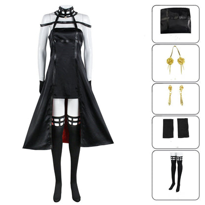 Anime Yor Briar Thorn Princess Black Dress Cosplay Costume Outfits Halloween Carnival Suit