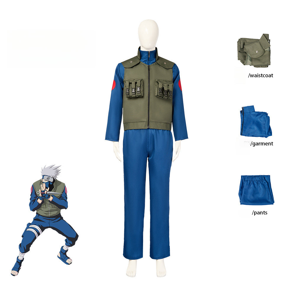 Anime Naruto Hatake Kakashi Cosplay Suit for Halloween Party