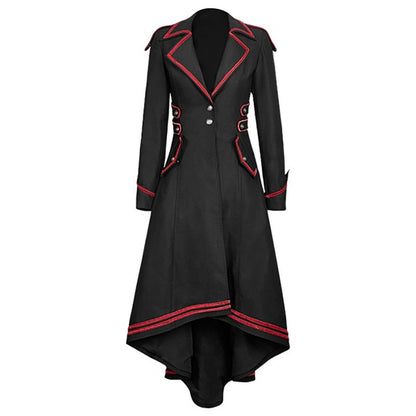 Medieval Gothic Vintage Women's Coat Swallowtail